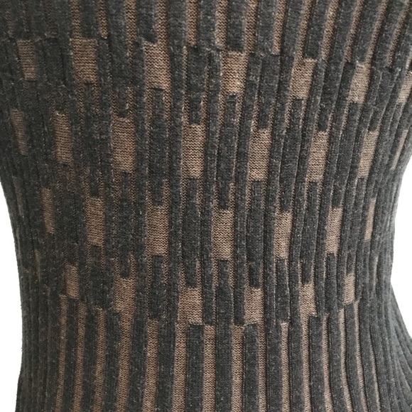 Knit Sweater Dress by Max Studio Gray Size Large Long Sleeve - Picture 6 of 6